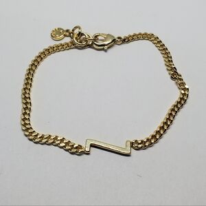 Gorjana Wilder 18k Gold Plated Z Initial Bracelet